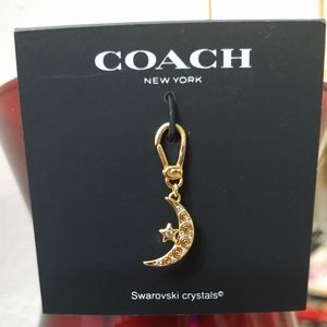Coach crescent moon collectible charm